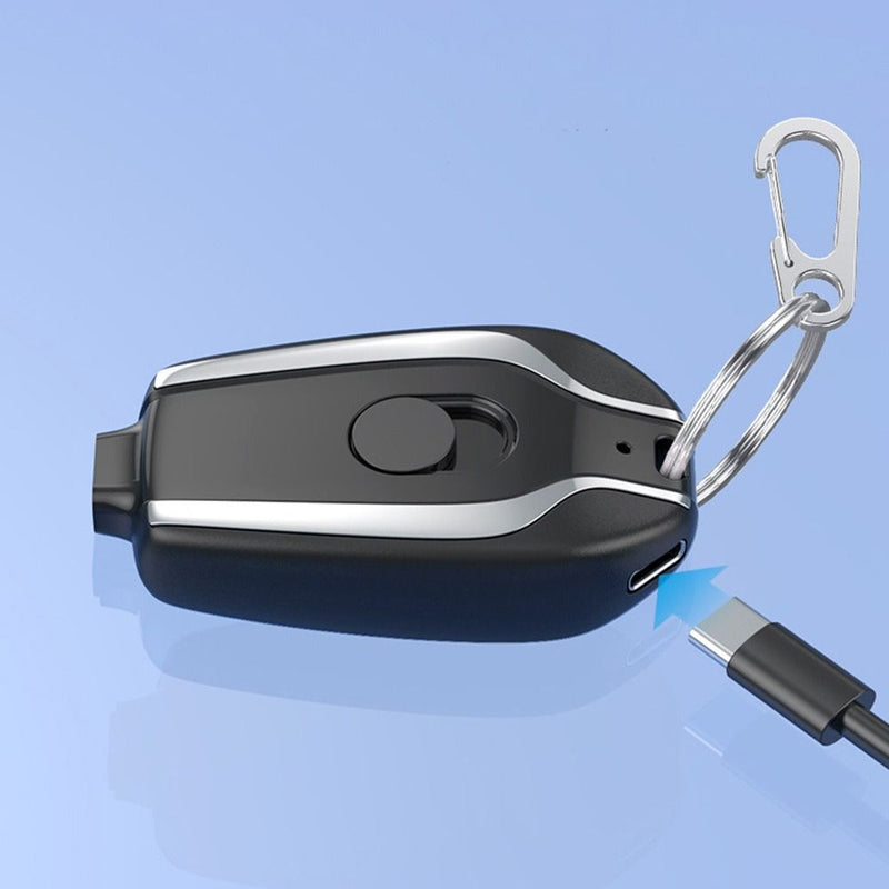 Chaveiro Carregador de Celular Portátil 1500mah para iPhone e Android