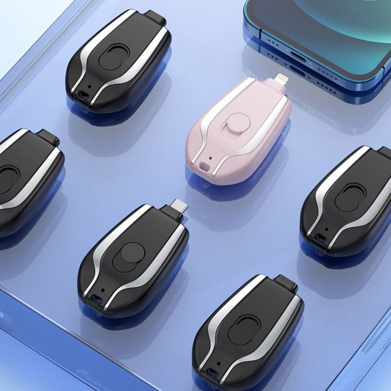 Chaveiro Carregador de Celular Portátil 1500mah para iPhone e Android